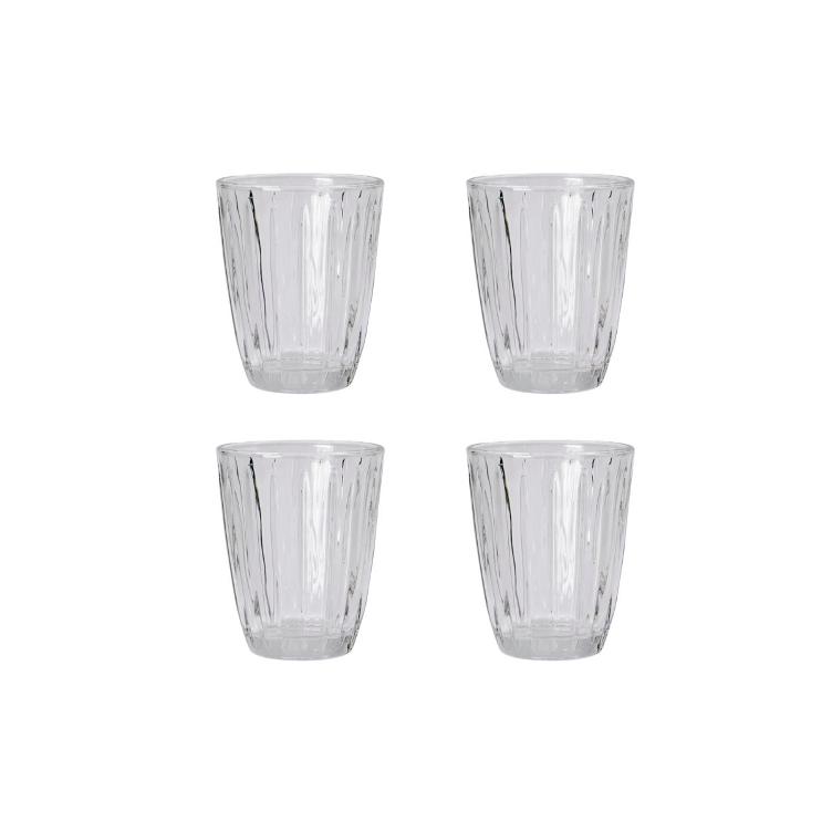 Water Glas Groove - 4er Set