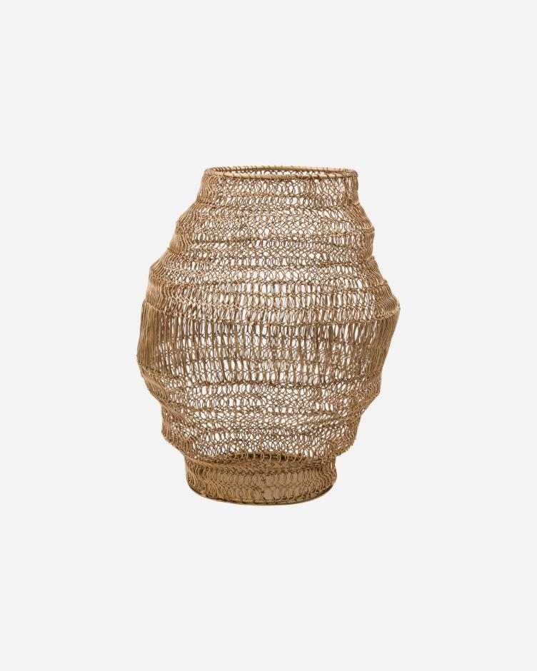 Tealight holder HDAmfi - Antique gold finish