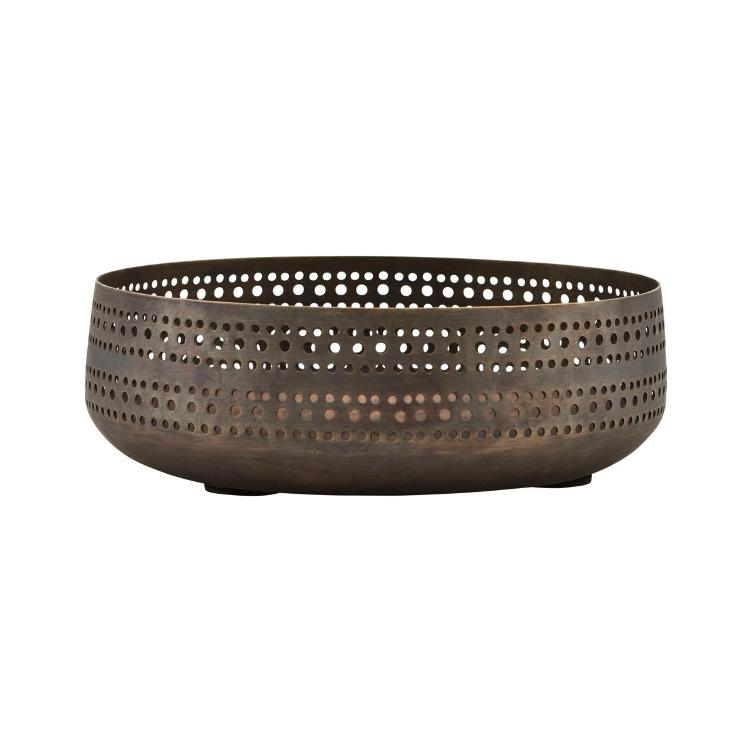 Bowl Perfo Antique Brass