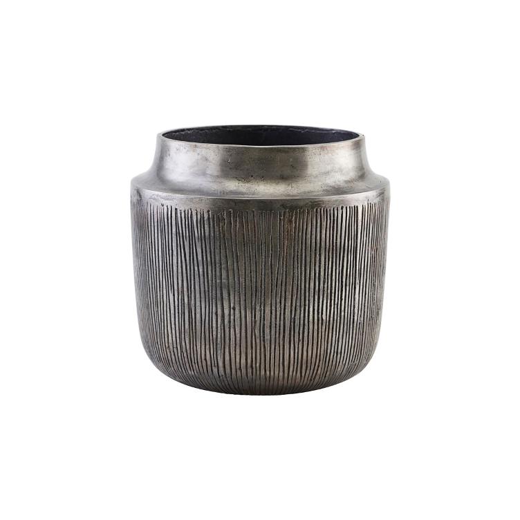 Planter Heylo - Silver oxidized