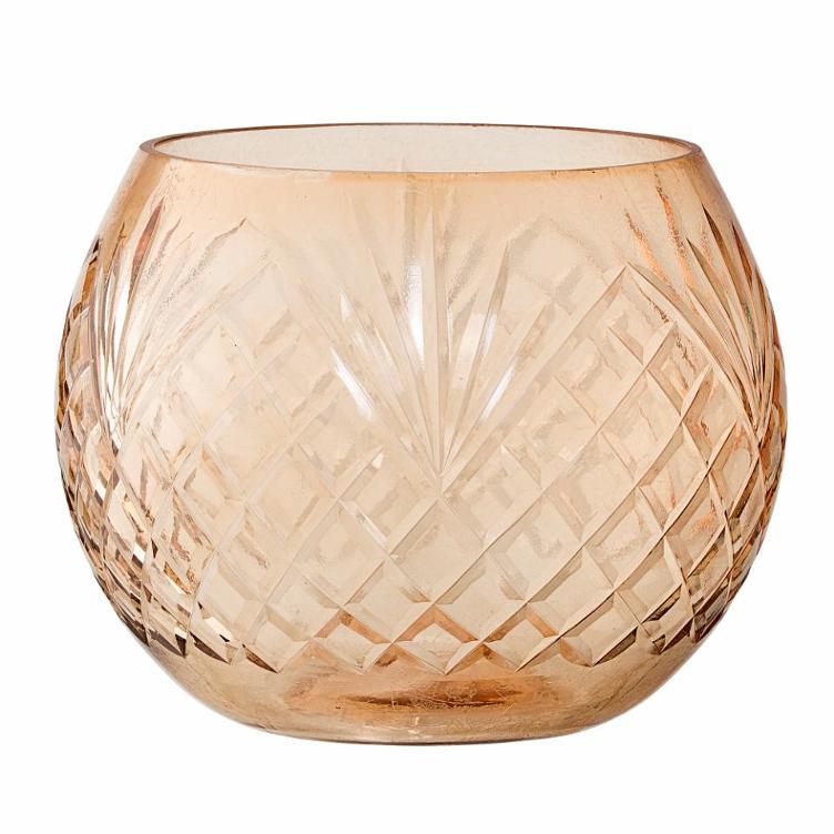 Teelicht Benjamina - Glass Brown