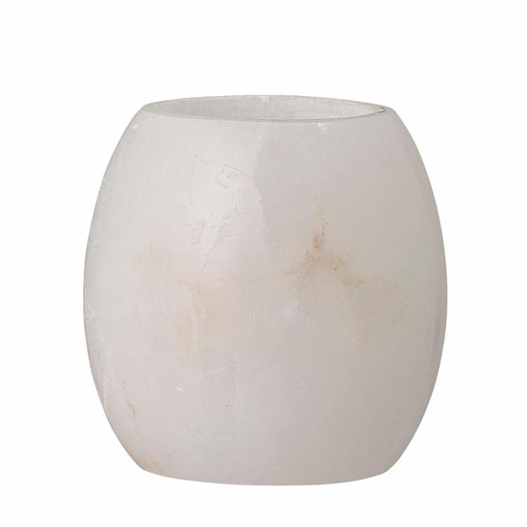 Teelicht Alabaster - White