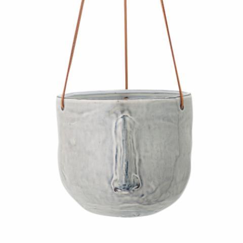 Hanging Flowerpot Ileana - Grey Stoneware