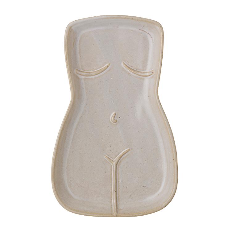 Tray Bila - Steingut Natur