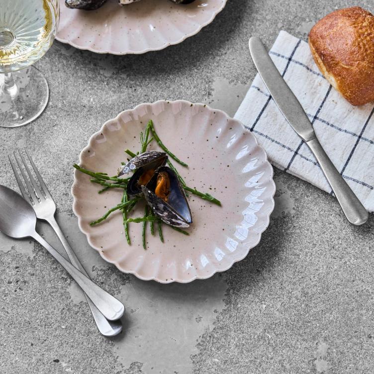 Lunch/cake plate - rose