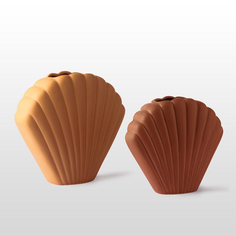 Terracotta Vase Shell Size L - 0