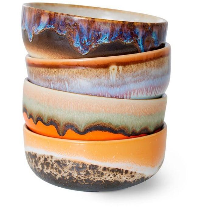 70`s Ceramic - Tapas Bowls 4er Set - Epsilon