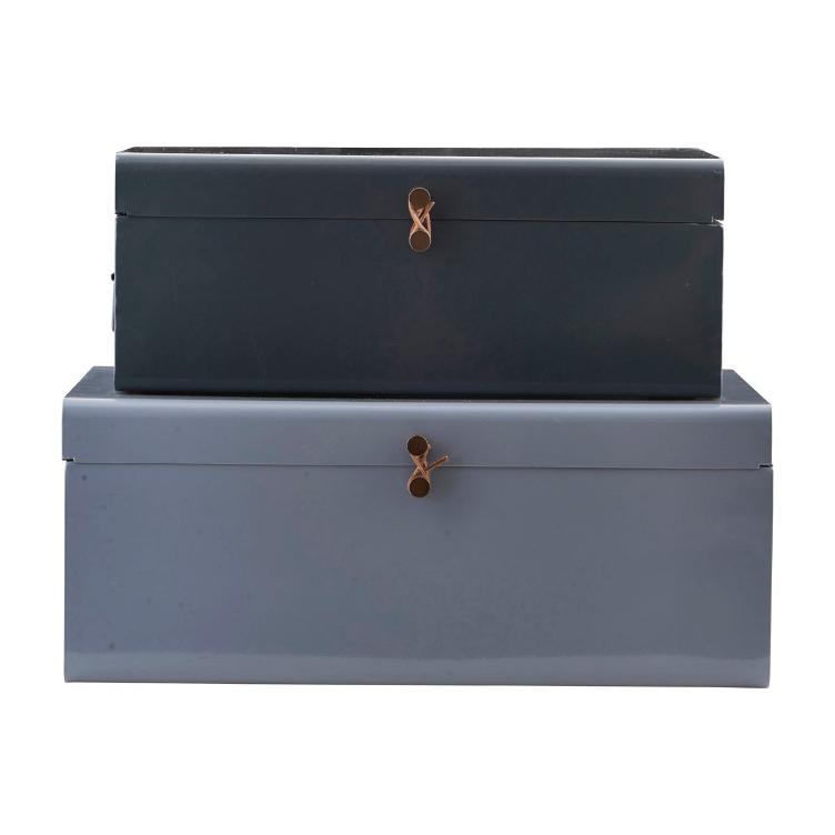 Metallkoffer Storage Blue - L