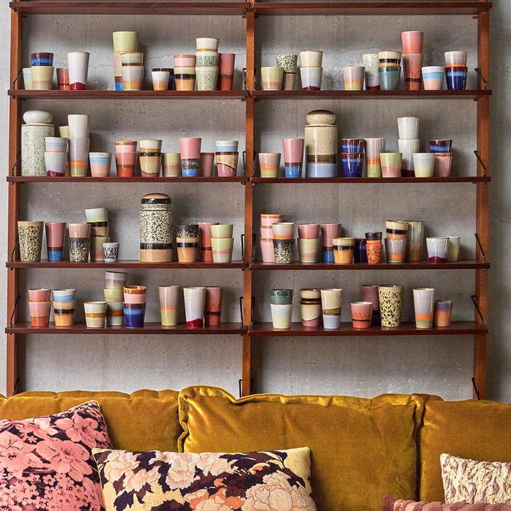 70`s Ceramic - Coffee Mugs 6er Set - valley - 0