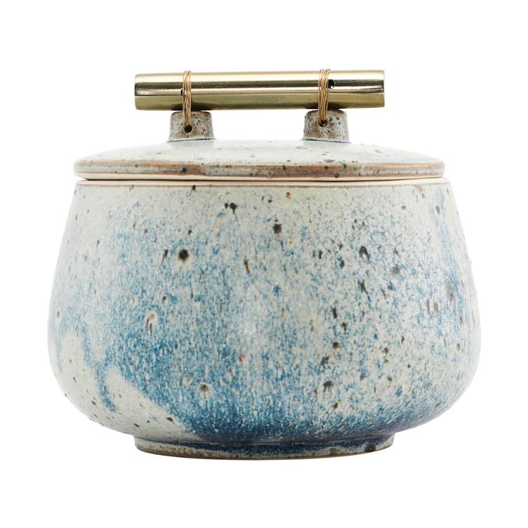 Dose mit Deckel Diva Graublau