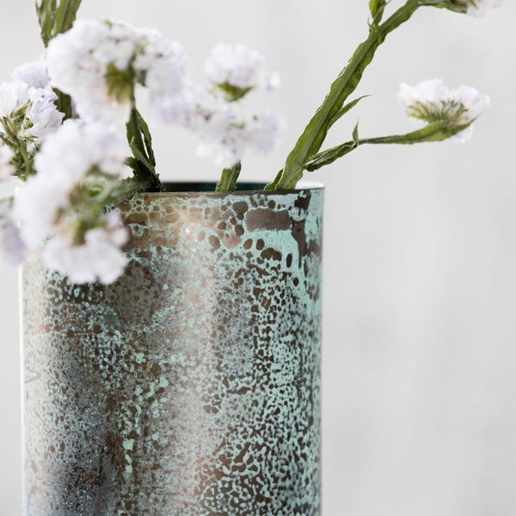 Vase Style- Metall oxidiert - 0